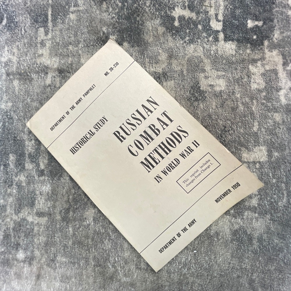 Russian Combat Methods in World War II DA Pamphlet 20-230 Military Manual 1950